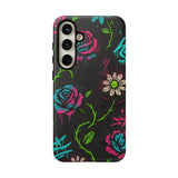 Urban Floral Graffiti Phone Case – Neon Street Art Vibes for iPhone & Samsung