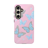 Y2K Butterfly Pink iPhone Case – Glitter Aesthetic