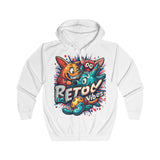 Men’s Retro Vibes Cartoon Hoodie - Vibrant Graphic Design