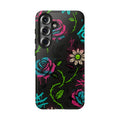 Urban Floral Graffiti Phone Case – Neon Street Art Vibes for iPhone & Samsung