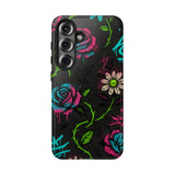 Urban Floral Graffiti Phone Case – Neon Street Art Vibes for iPhone & Samsung