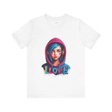 Hoodie Girl Graphic T-Shirt – Cool Urban Art Love Design