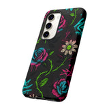 Urban Floral Graffiti Phone Case – Neon Street Art Vibes for iPhone & Samsung
