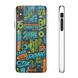 Urban Graffiti Style Phone Case - Cool and Chic for Girls