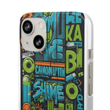 Graffiti Chic Phone Case: Urban Style with a Feminine Twist - Phone Case by Printify | Unique designs from ArteoDesign