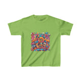 Vibrant Abstract Art T-Shirt – Colorful Cartoon Street Style