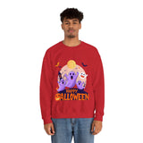 Halloween Ghost Sweatshirt – Cute Spooky "Happy Halloween" Design