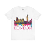 London Skyline Splatter T-Shirt - Urban Retro Design