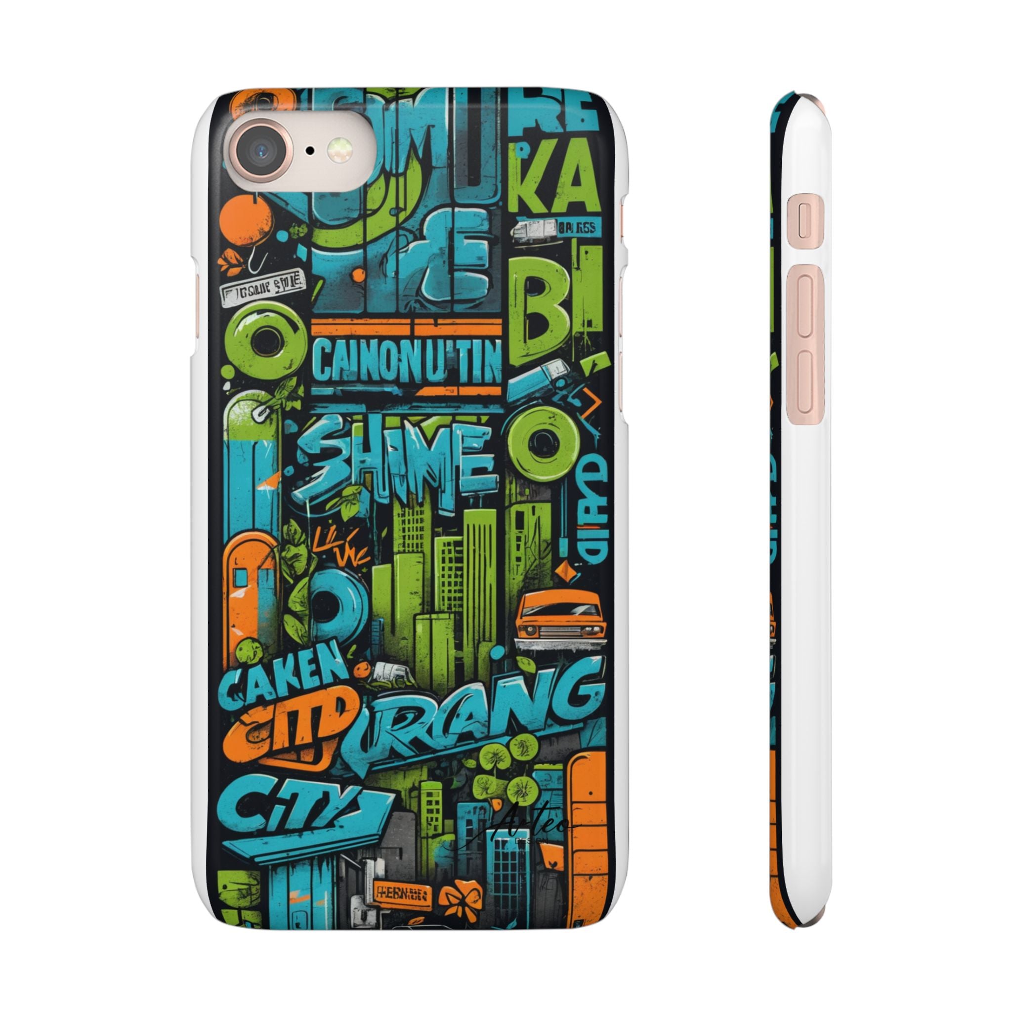 Urban Graffiti Style Phone Case - Chic for Girls