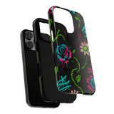 Urban Floral Graffiti Phone Case – Neon Street Art Vibes for iPhone & Samsung