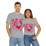 Forever Love Sweatshirt: Heart-Themed Unisex Fashion - T-Shirt by Printify | Unique designs from ArteoDesign