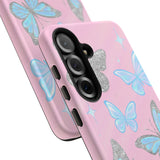 Y2K Butterfly Pink iPhone Case – Glitter Aesthetic