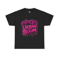 Urban Bloom Pink Rose Tee | Street Art Floral Shirt