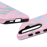 Y2K Butterfly Pink iPhone Case – Glitter Aesthetic