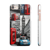 Graffiti Phone Case: London Skyline, Neon Accents, Edgy Styl - Phone Case by Printify | Unique designs from ArteoDesign