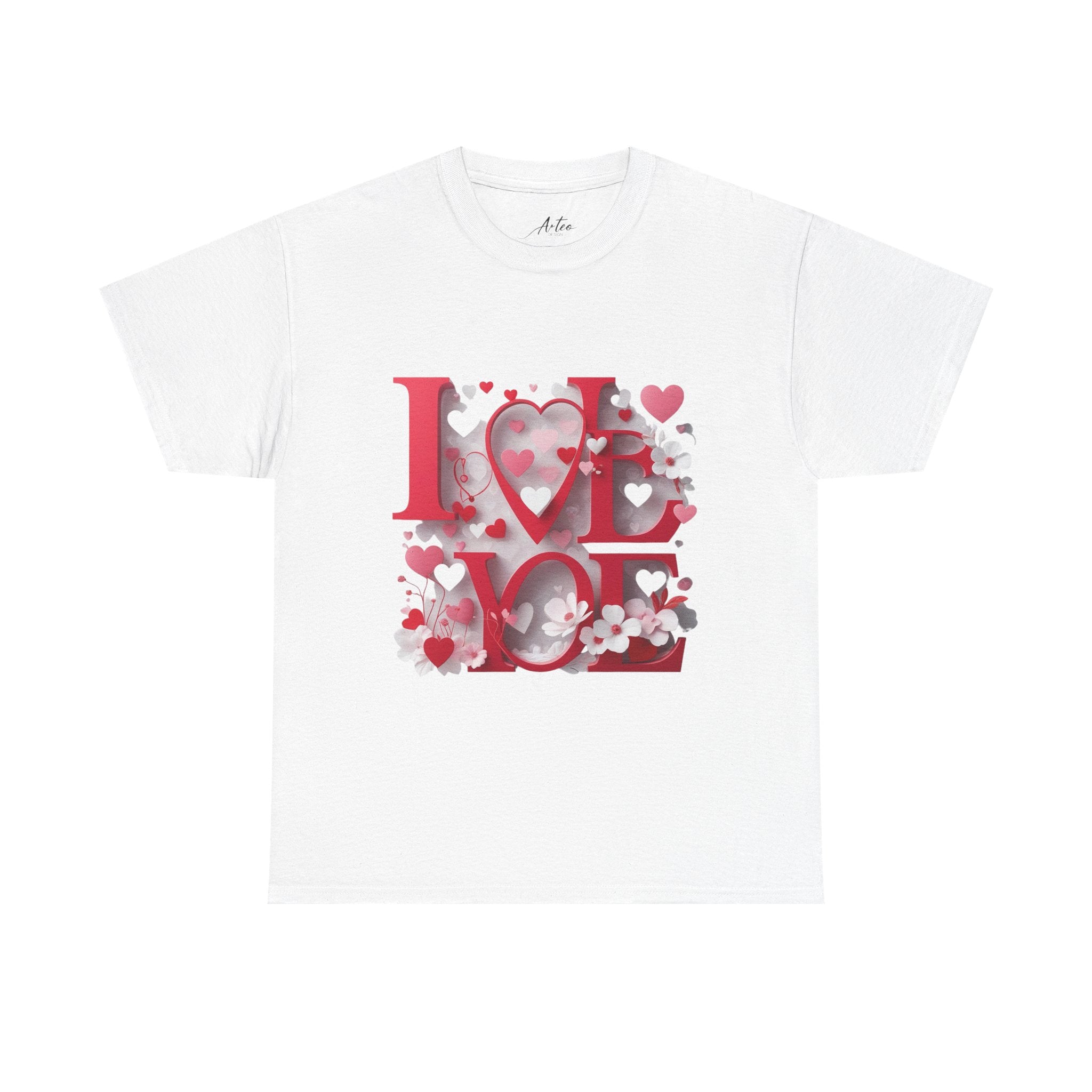 Unisex Heart to Heart Romantic T-Shirt - Love Gift