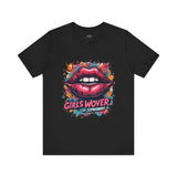 Bold Pink Graphic T-Shirt – Lip Art Design for Women