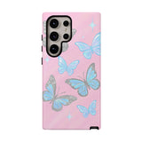 Y2K Butterfly Pink iPhone Case – Glitter Aesthetic