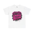 Urban Bloom Pink Rose Tee | Street Art Floral Shirt