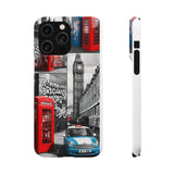 Graffiti Phone Case: London Skyline, Neon Accents, Edgy Styl - Phone Case by Printify | Unique designs from ArteoDesign