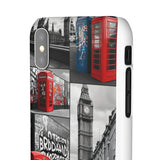 Graffiti Phone Case: London Skyline, Neon Accents, Edgy Styl - Phone Case by Printify | Unique designs from ArteoDesign