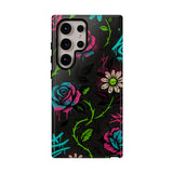 Urban Floral Graffiti Phone Case – Neon Street Art Vibes for iPhone & Samsung