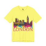 London Skyline Splatter T-Shirt - Urban Retro Design