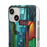 Urban Graffiti Chic: London Skyline Phone Case for Girls - Phone Case by Printify | Unique designs from ArteoDesign