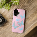 Y2K Butterfly Pink iPhone Case – Glitter Aesthetic