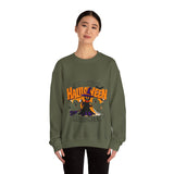 Halloween Sweatshirt – Spooky Witch and Ghosts Design