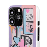 Graffiti Phone Case for Girls: Urban Chic Meets Feminine Sty - Phone Case by Printify | Unique designs from ArteoDesign