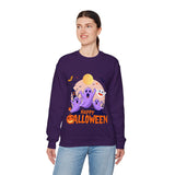 Halloween Ghost Sweatshirt – Cute Spooky "Happy Halloween" Design