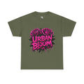 Urban Bloom Pink Rose Tee | Street Art Floral Shirt