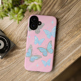 Y2K Butterfly Pink iPhone Case – Glitter Aesthetic