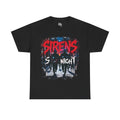 Sirens in the Night T-Shirt – Black Urban Protest Tee UK