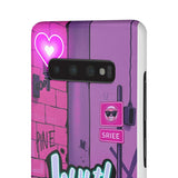 Graffiti Phone Case: Urban Chic for Girls with a Twist - Phone Case by Printify | Unique designs from ArteoDesign