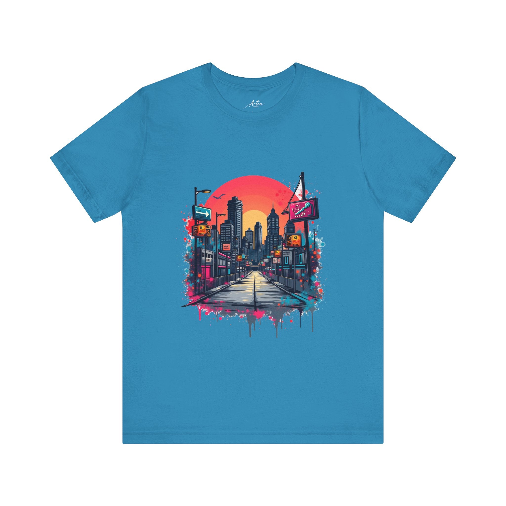 City Pulse Tee - Bold Urban Streetwear Graphic for Women