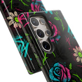 Urban Floral Graffiti Phone Case – Neon Street Art Vibes for iPhone & Samsung