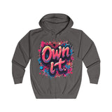 Bright Yellow "Own It" Hoodie – Bold Urban Graphic Design