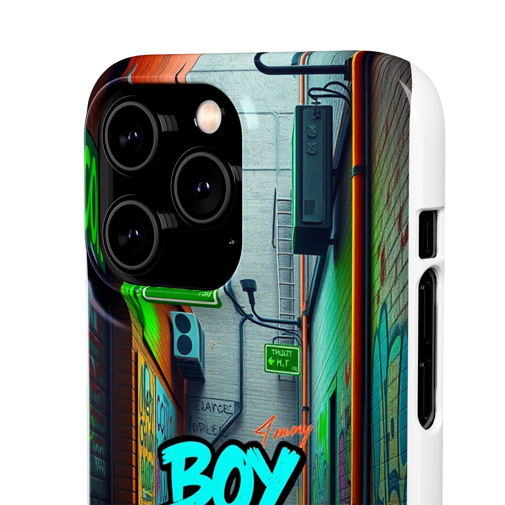 Urban Graffiti Phone Case - Gritty Streetwear for Boys