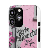 Graffiti Phone Case: Urban Chic with a Feminine Twist - Phone Case by Printify | Unique designs from ArteoDesign