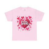 Forever Love Sweatshirt: Heart-Themed Unisex Fashion - T-Shirt by Printify | Unique designs from ArteoDesign