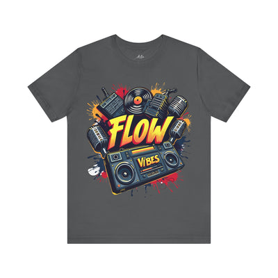 Flow Beats Tee - Graffiti Streetwear for Music Lovers
