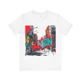 Navy VEN Graffiti T-Shirt – Bold Street Art Graphic Tee for Urban Style