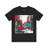 Navy VEN Graffiti T-Shirt – Bold Street Art Graphic Tee for Urban Style