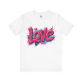 Dynamic Love Graffiti Black T-Shirt - Streetwear Style