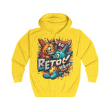 Men’s Retro Vibes Cartoon Hoodie - Vibrant Graphic Design