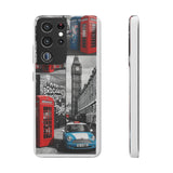 Graffiti Phone Case: London Skyline, Neon Accents, Edgy Styl - Phone Case by Printify | Unique designs from ArteoDesign