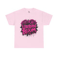 Urban Bloom Pink Rose Tee | Street Art Floral Shirt