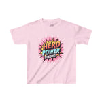 Hero Power Strong T-Shirt - Empowering Kids Tee for Girls Ages 3-12